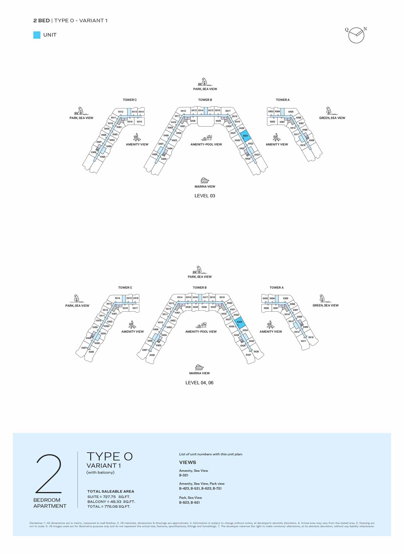 LEVEL 03, 04 & 06 TYPE O-VARIANT 1