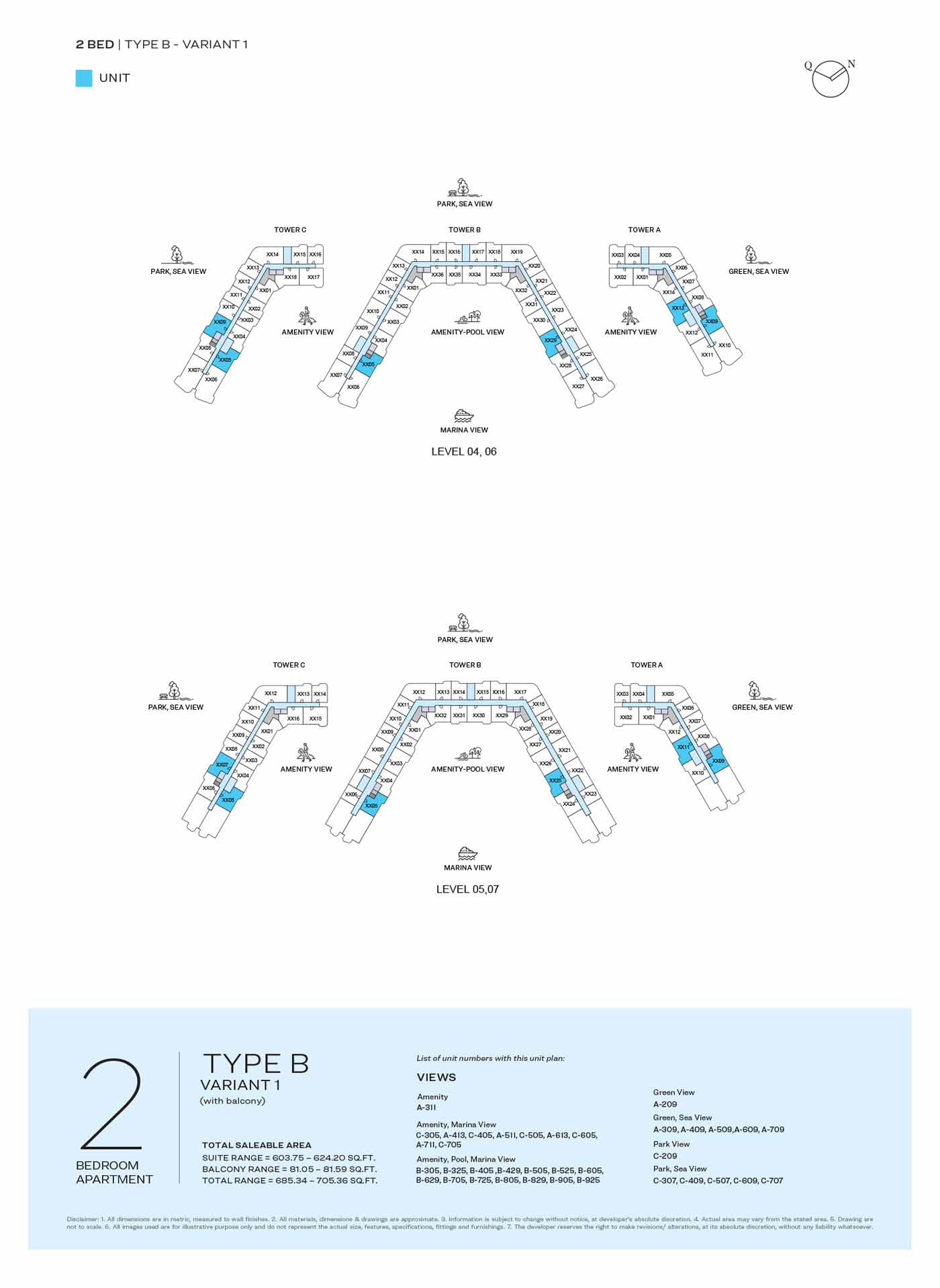 LEVEL 04 TO 07 TYPE B-VARIANT 1