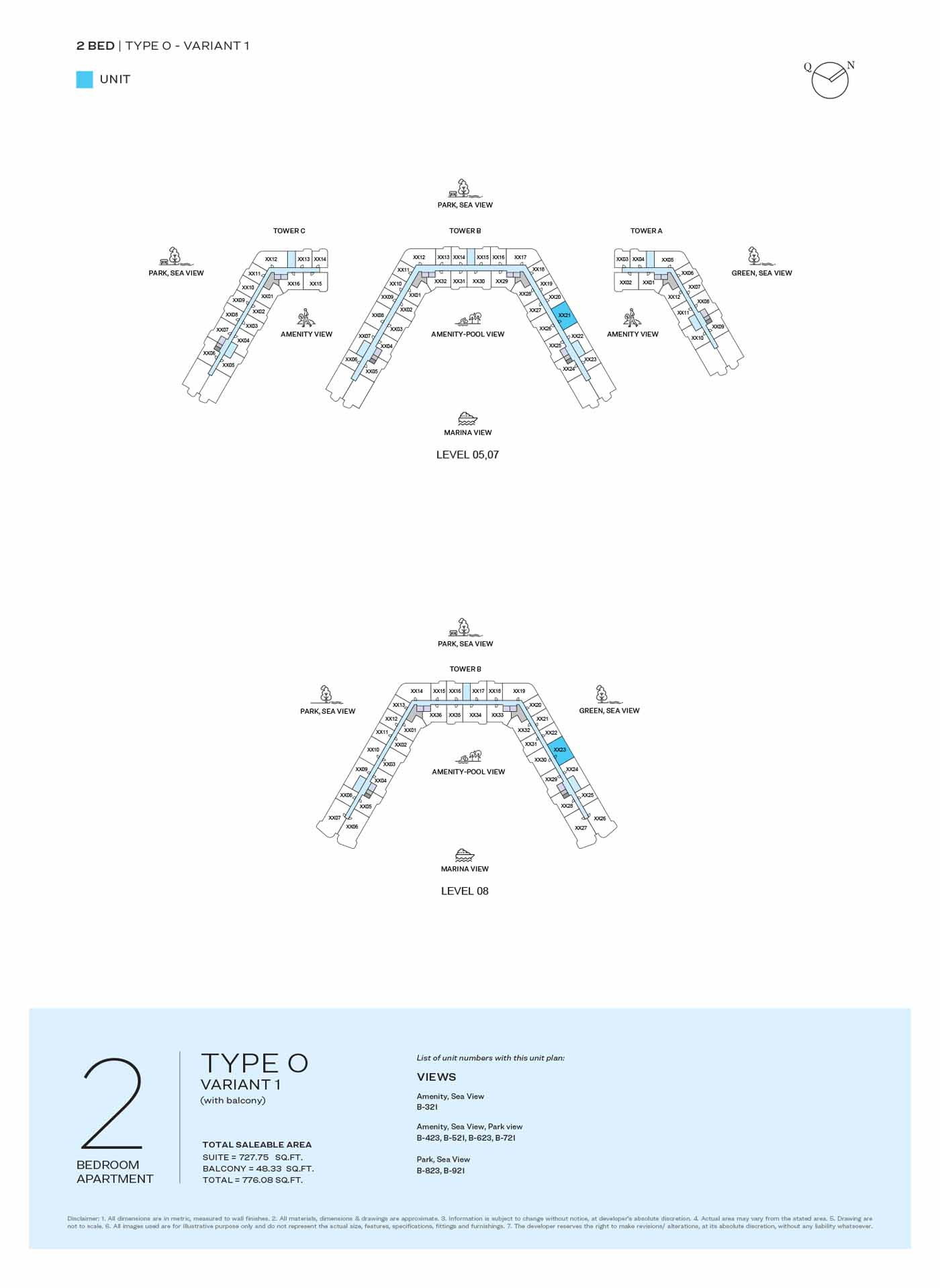 LEVEL 05, 07 & 08 TYPE O-VARIANT 1