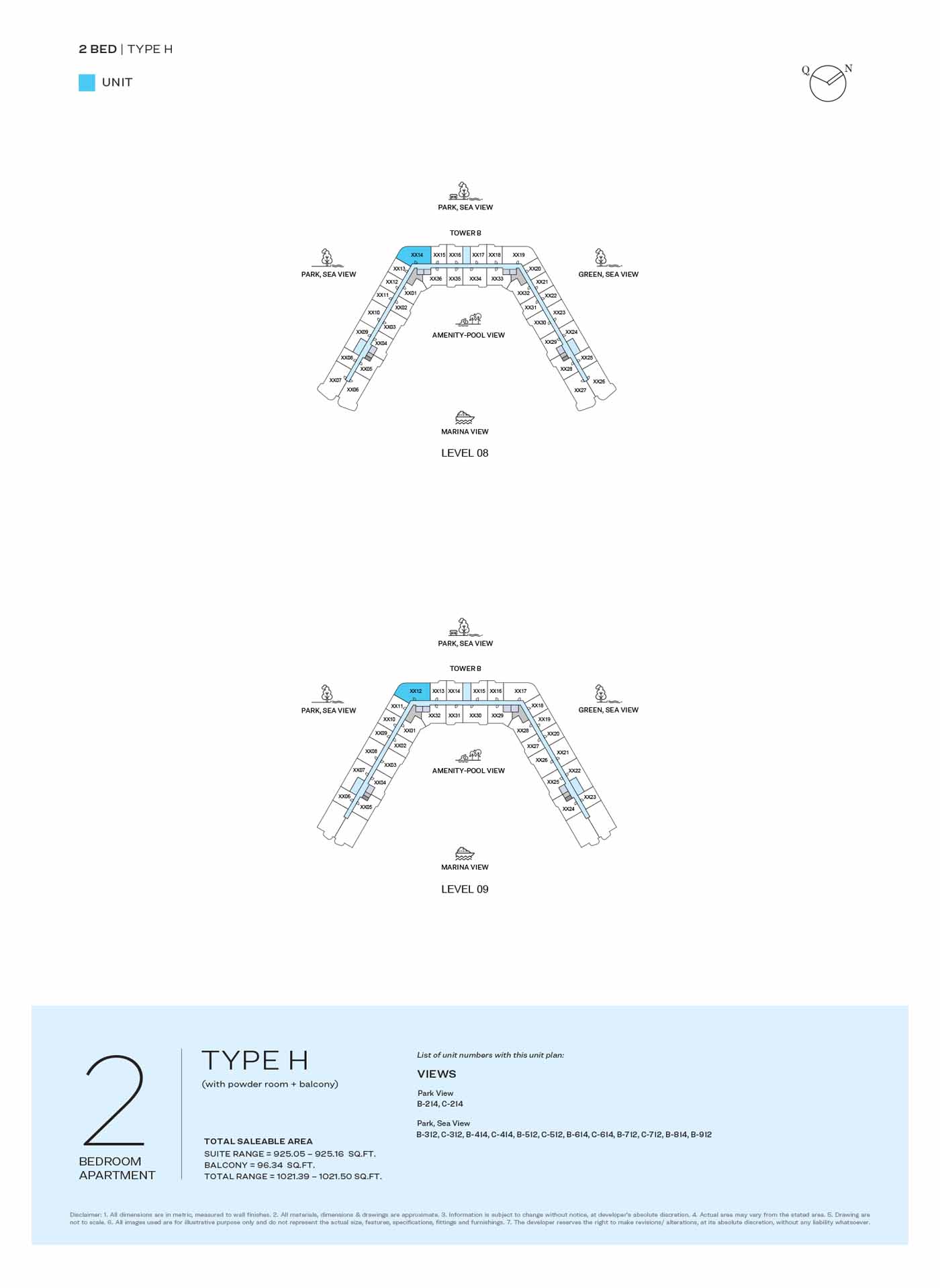 LEVEL 08 & 09 TYPE H
