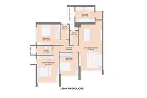 3 BHK Magnolious