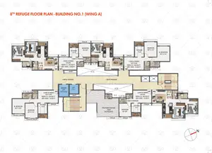 Wing A, 8th Refuge Floor Plan