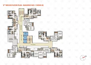 Wing B, 8th Refuge Floor Plan