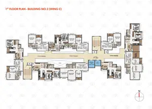 Wing C, 1st Floor Plan