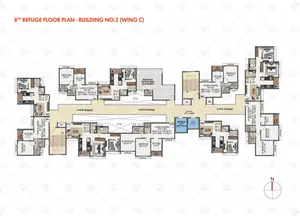 Wing C, 8th Refuge Floor Plan