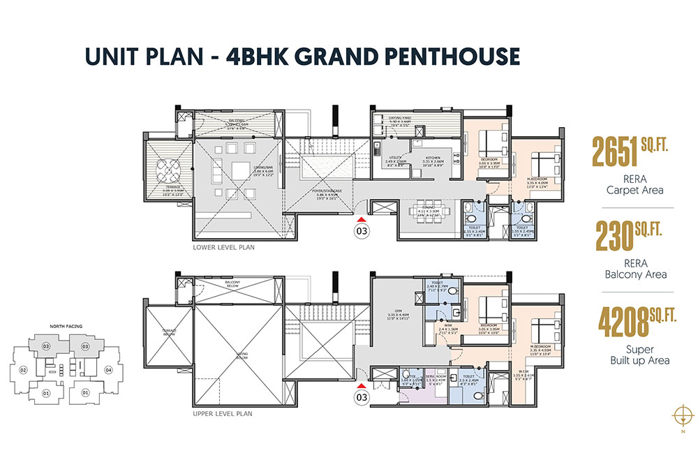 4BHK, Grand Penthouse