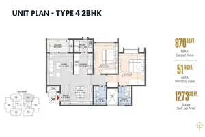 Type 4, 2BHK