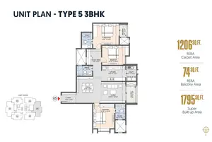 Type 5, 3BHK