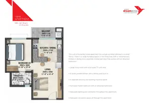 1 BHK Apartment, SBA