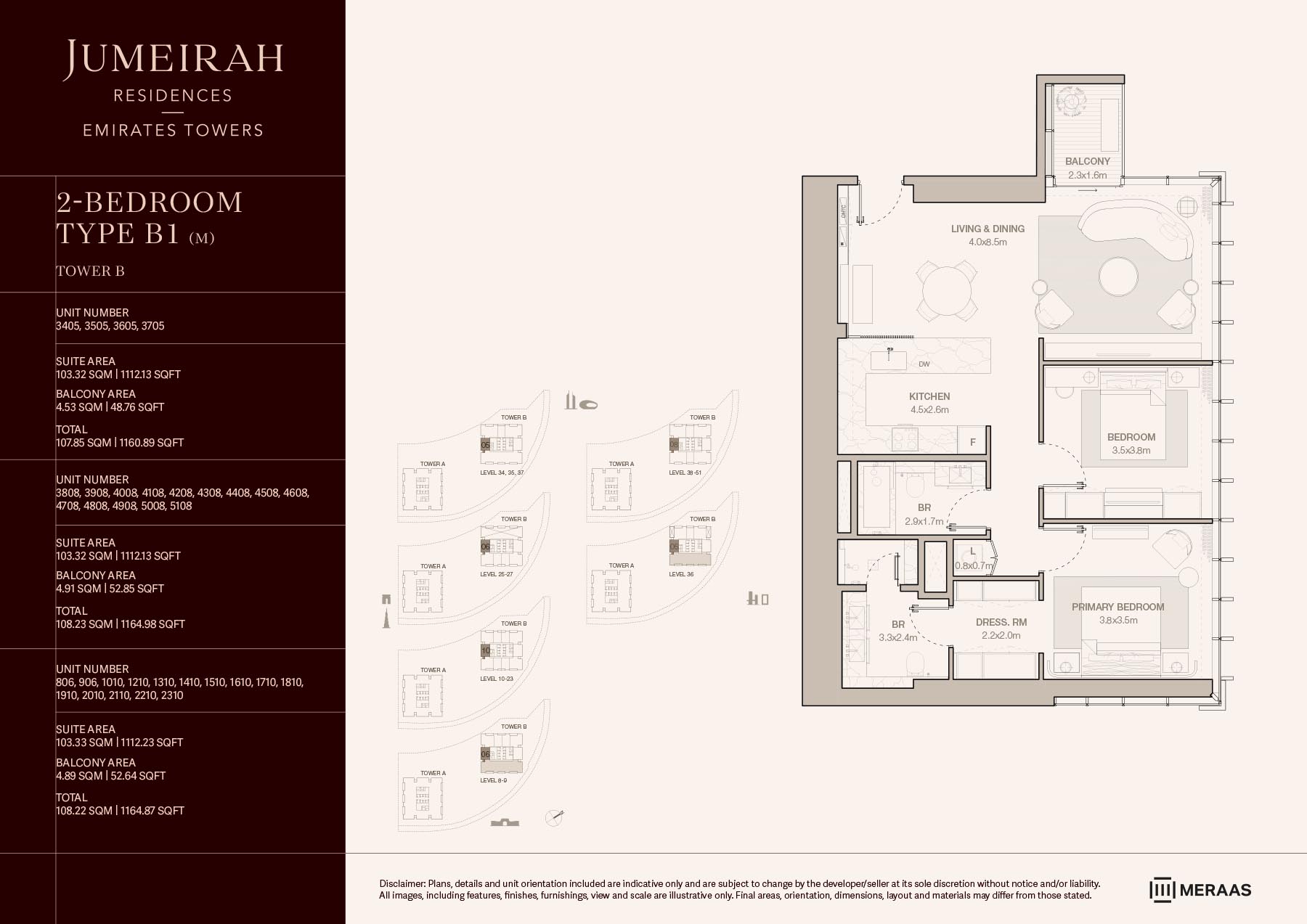 LEVELS 08-51 TYPE B1 (M) (UNIT 806-5108)