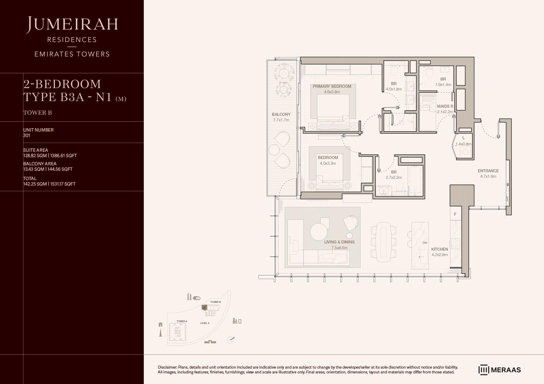 LEVEL 03 TYPE B3A - N1 (M) (UNIT 301)