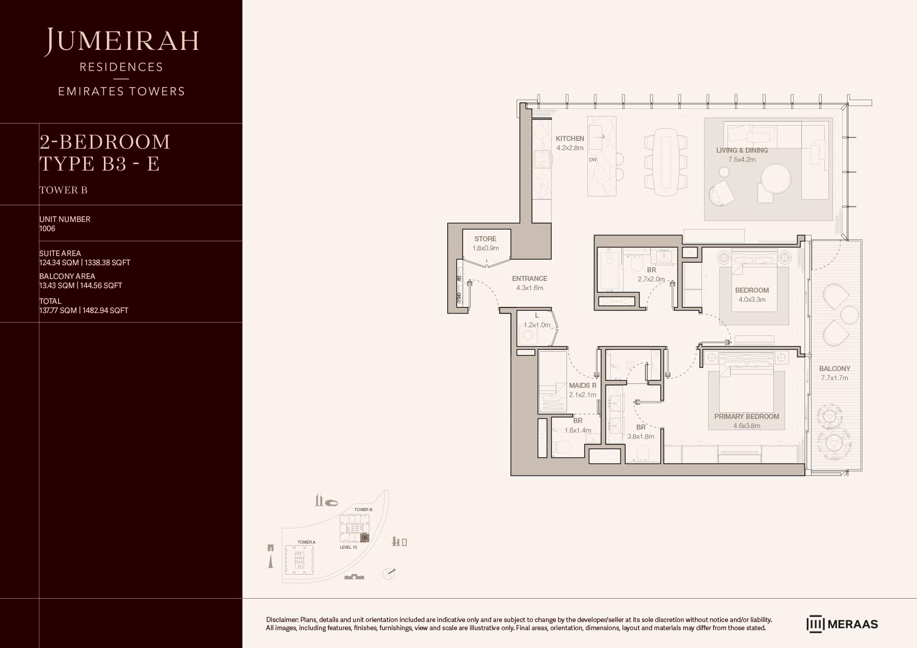 LEVEL 10 TYPE B3 - E (UNIT 1006)