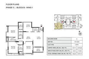 Phase II, Block B-Wing 1, Unit No 103-1303