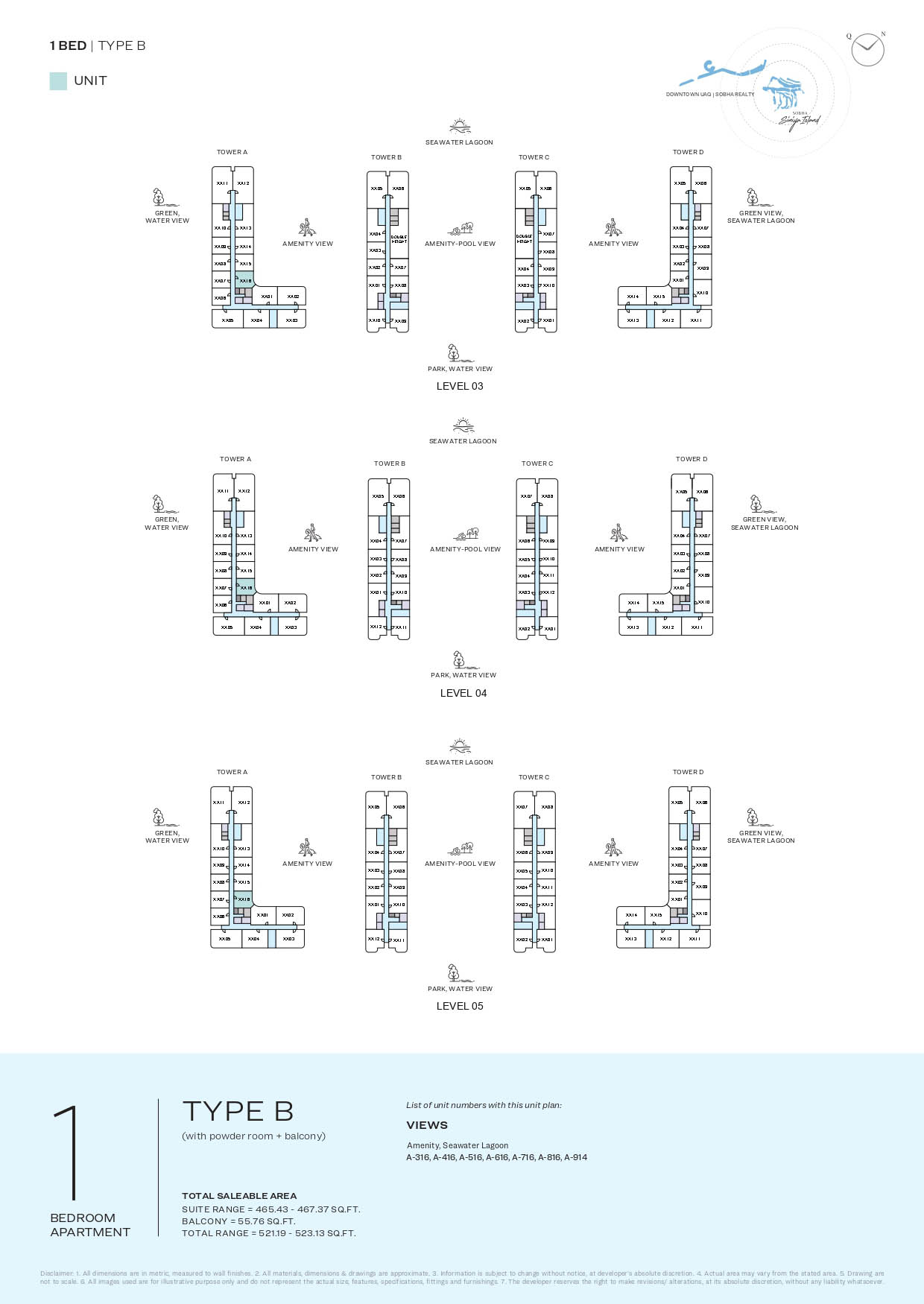 LEVELS 03-05 TYPE B
