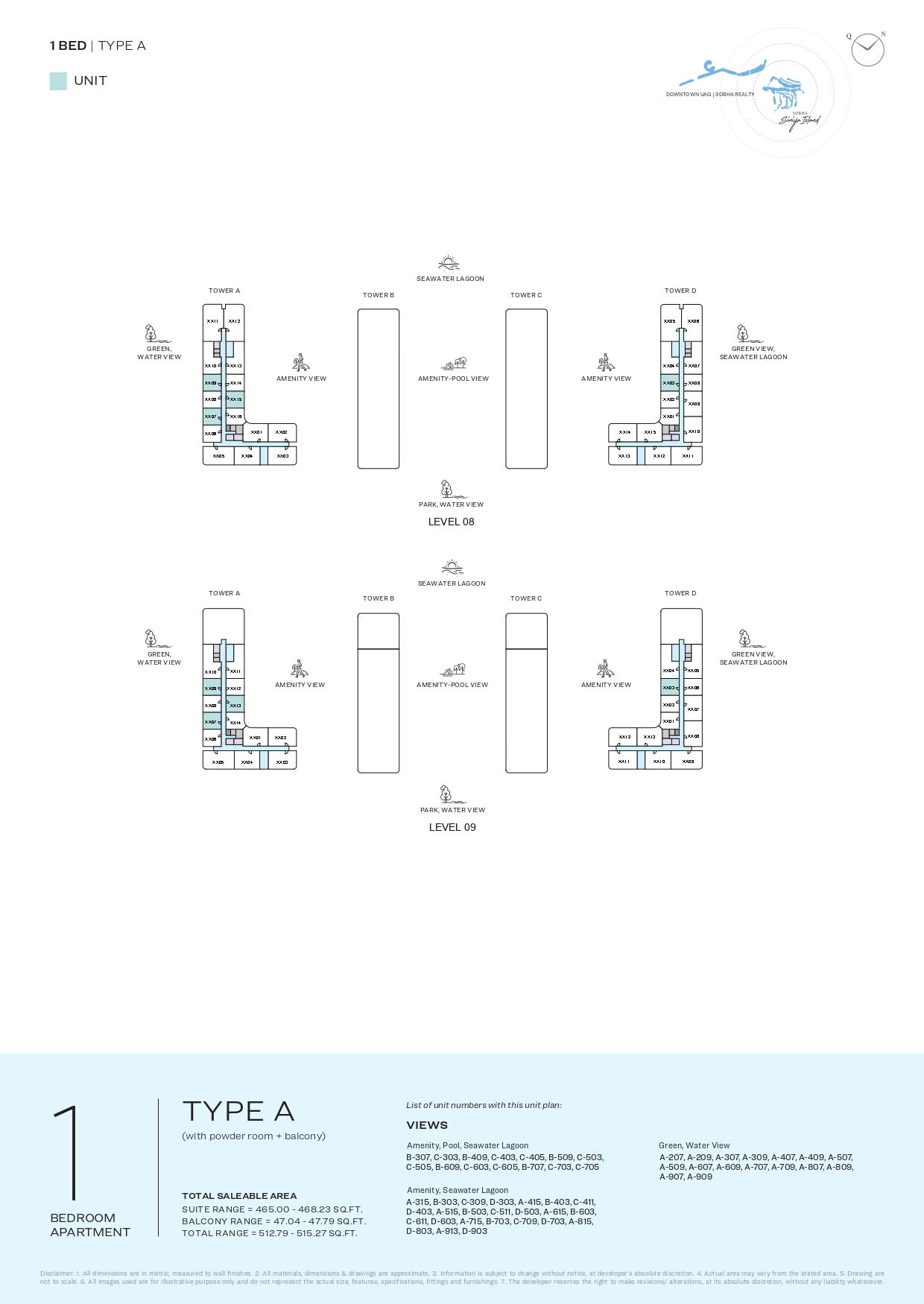 LEVELS 08 & 09 TYPE A