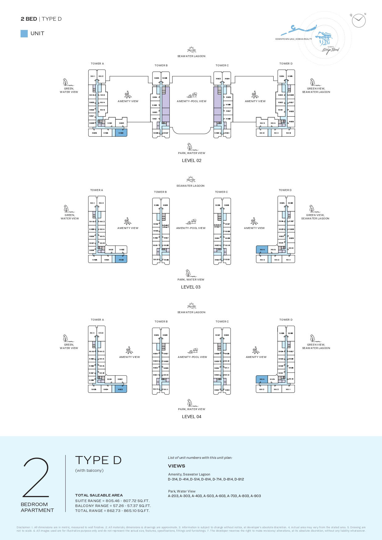 LEVELS 02-04 TYPE D