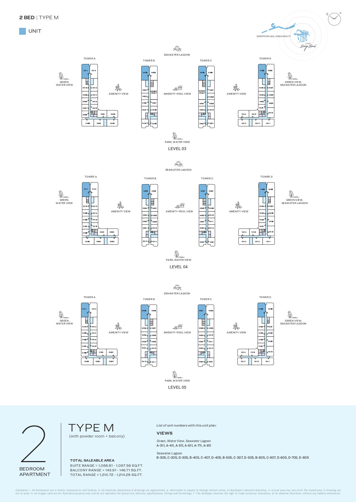 LEVELS 03-05 TYPE M