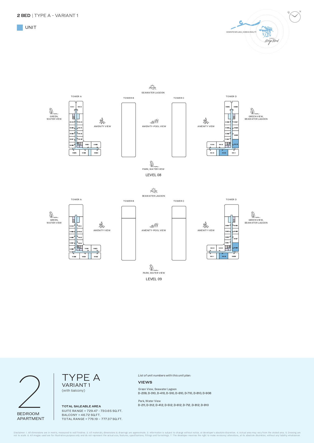 LEVELS 08 & 09 TYPE A-VARIANT 1