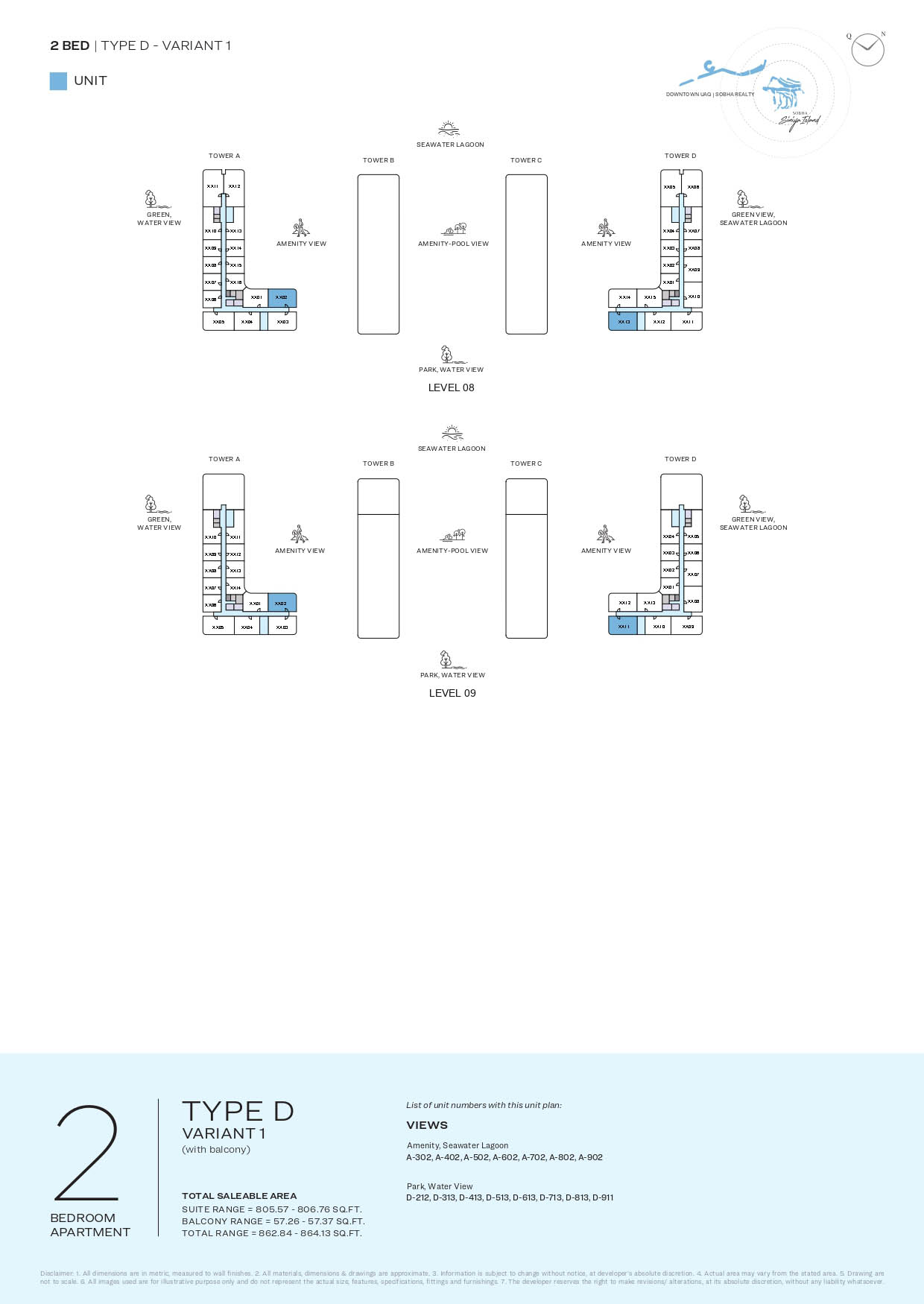 LEVELS 08 & 09 TYPE D-VARIANT 1