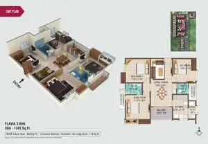 Flavia 3BHK-SBA