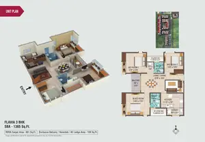 Flavia 3BHK-SBA