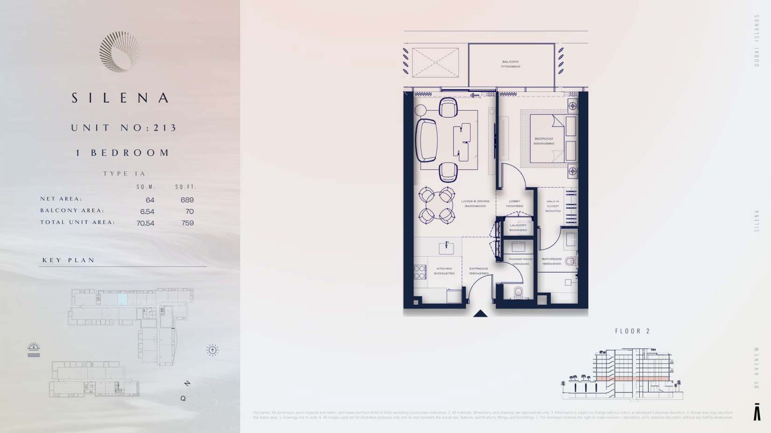 2nd Floor-(Type 1A)-(Unit-213)