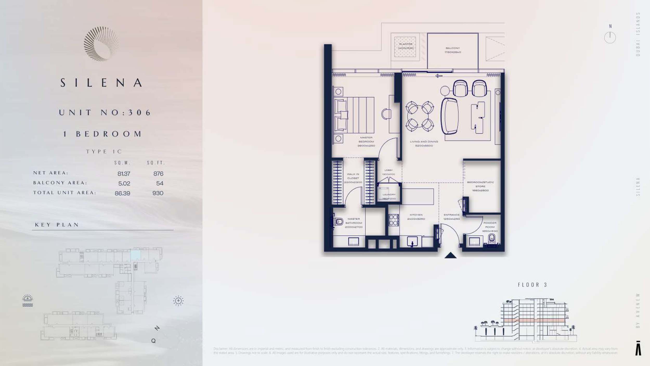 3rd Floor-(Type 1C)-(Unit-306)