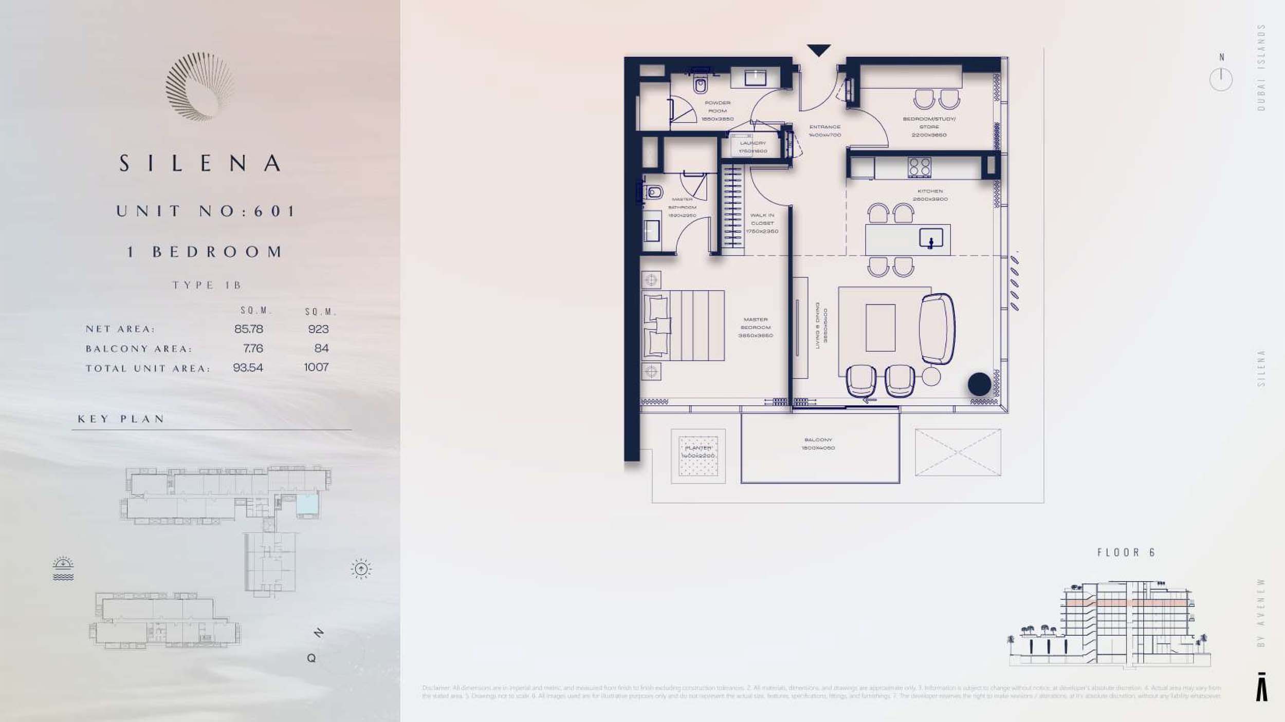 6th Floor-(Type 1B)-(Unit-601)