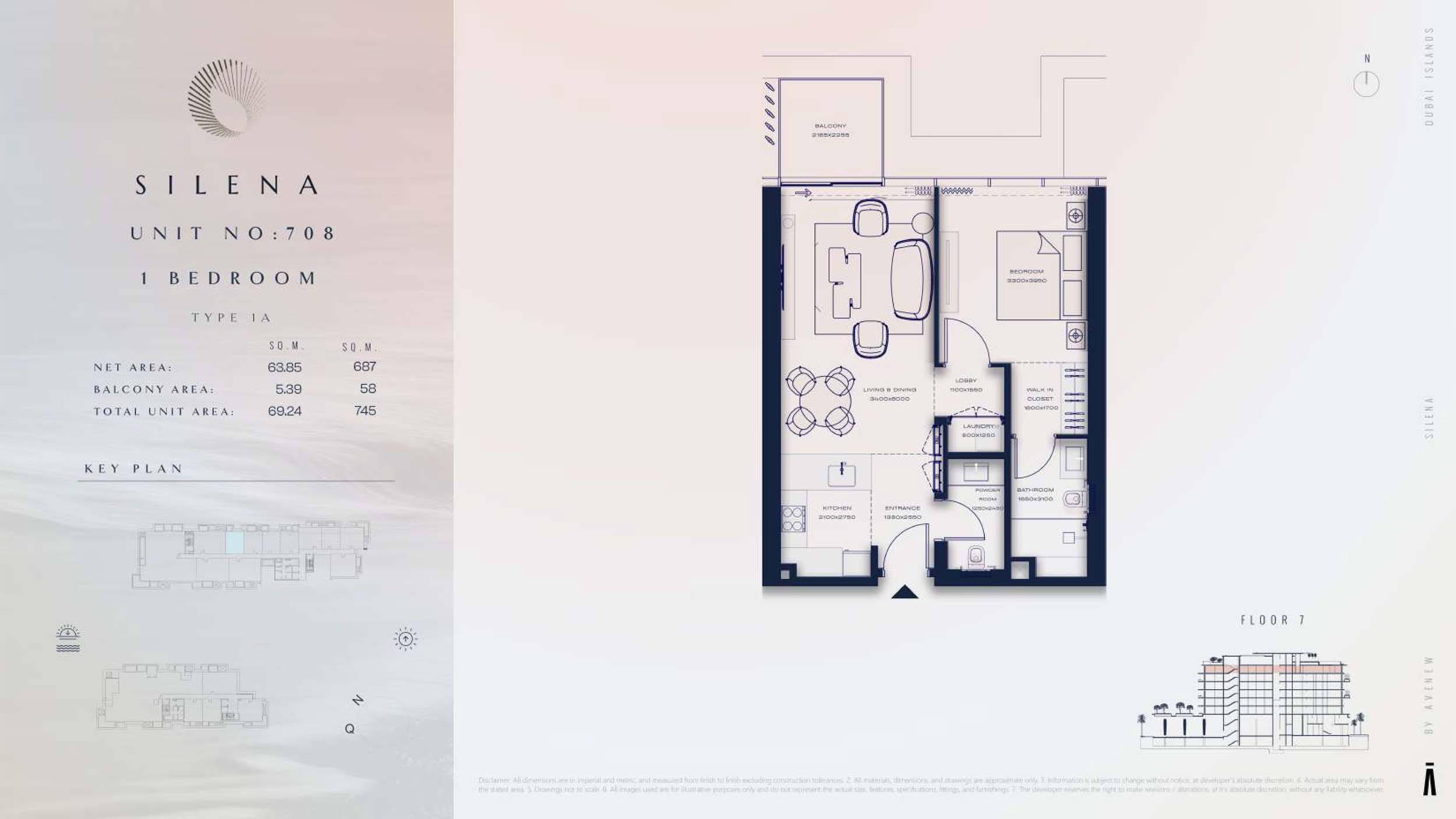 7th Floor-(Type 1A)-(Unit-708)