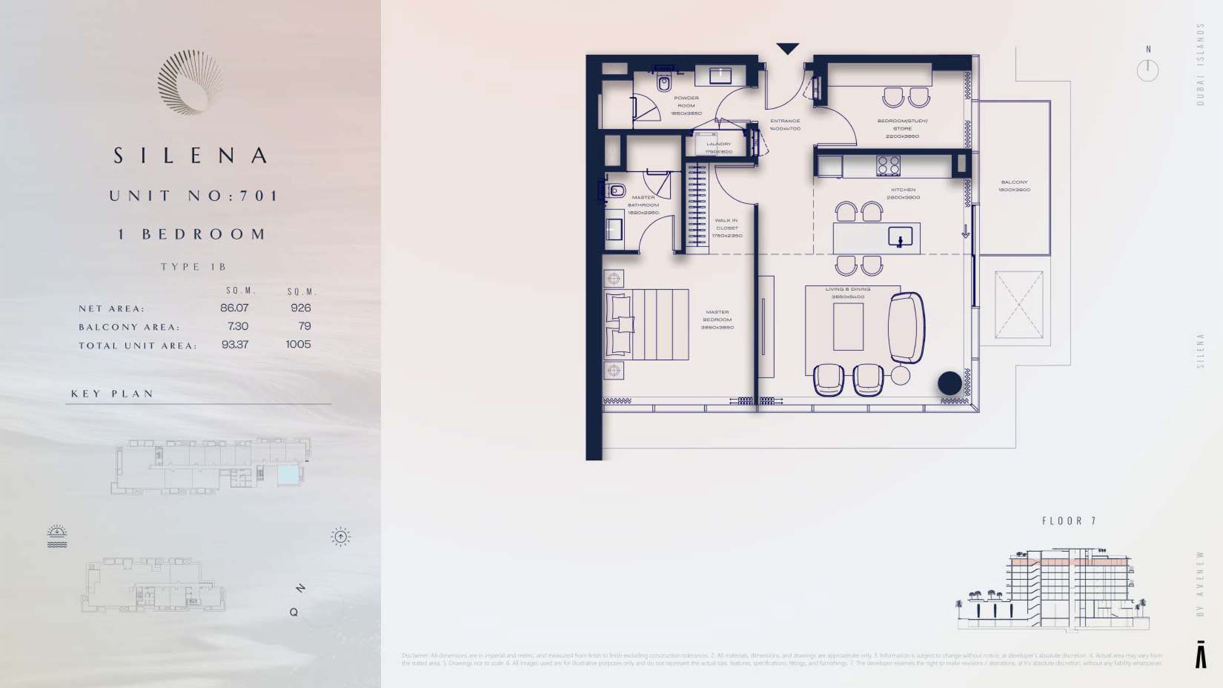 7th Floor-(Type 1B)-(Unit-701)