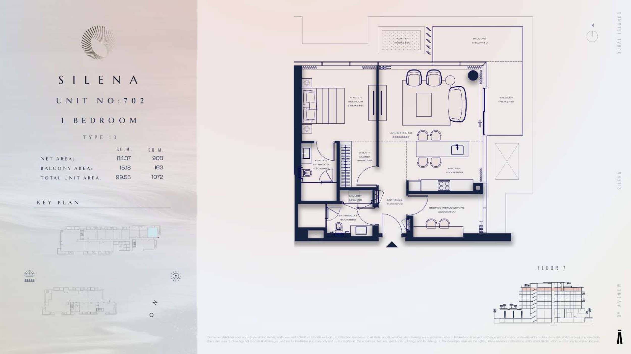 7th Floor-(Type 1B)-(Unit-702)