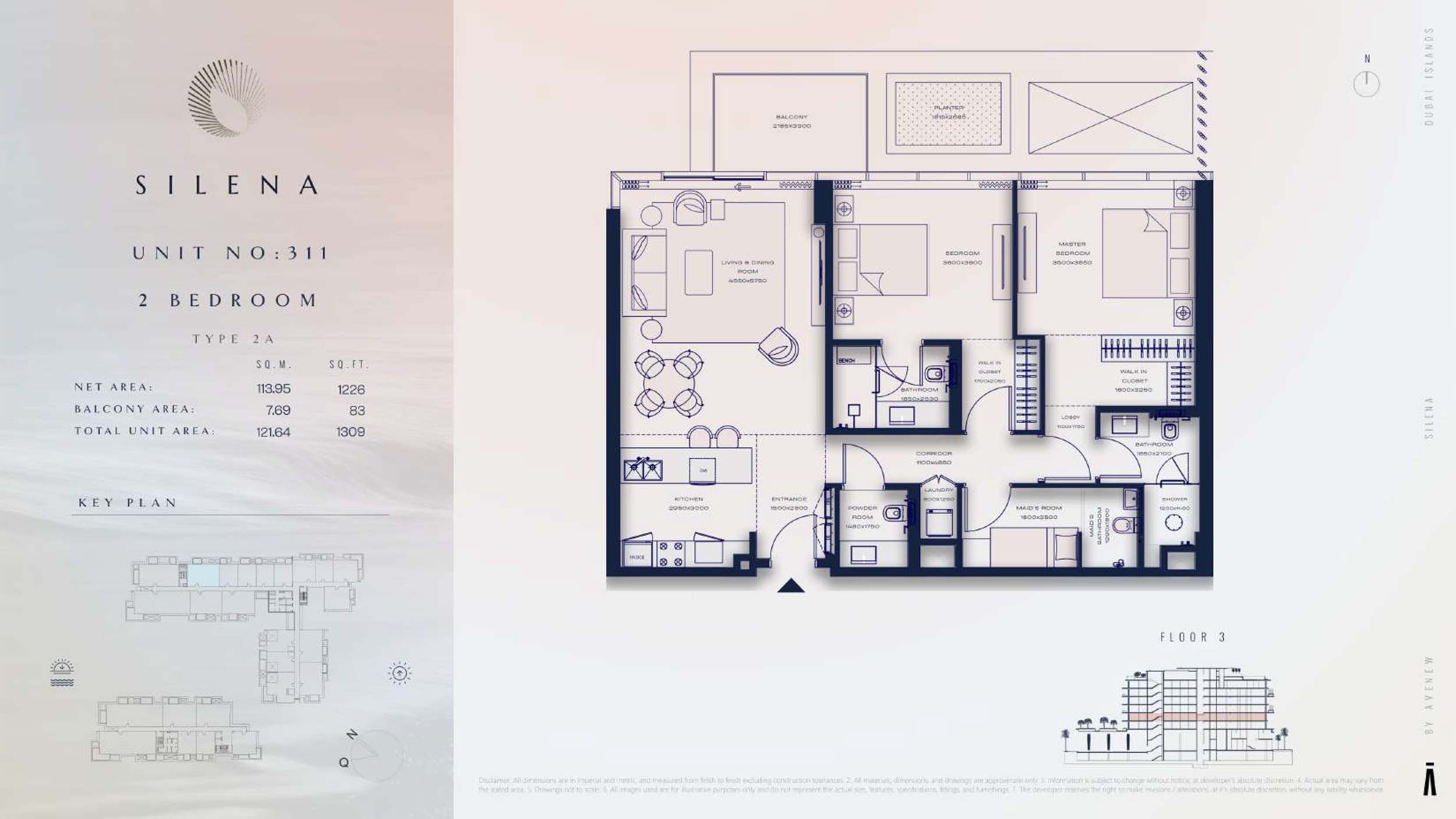 3rd Floor-(Type 2A)-(Unit-311)