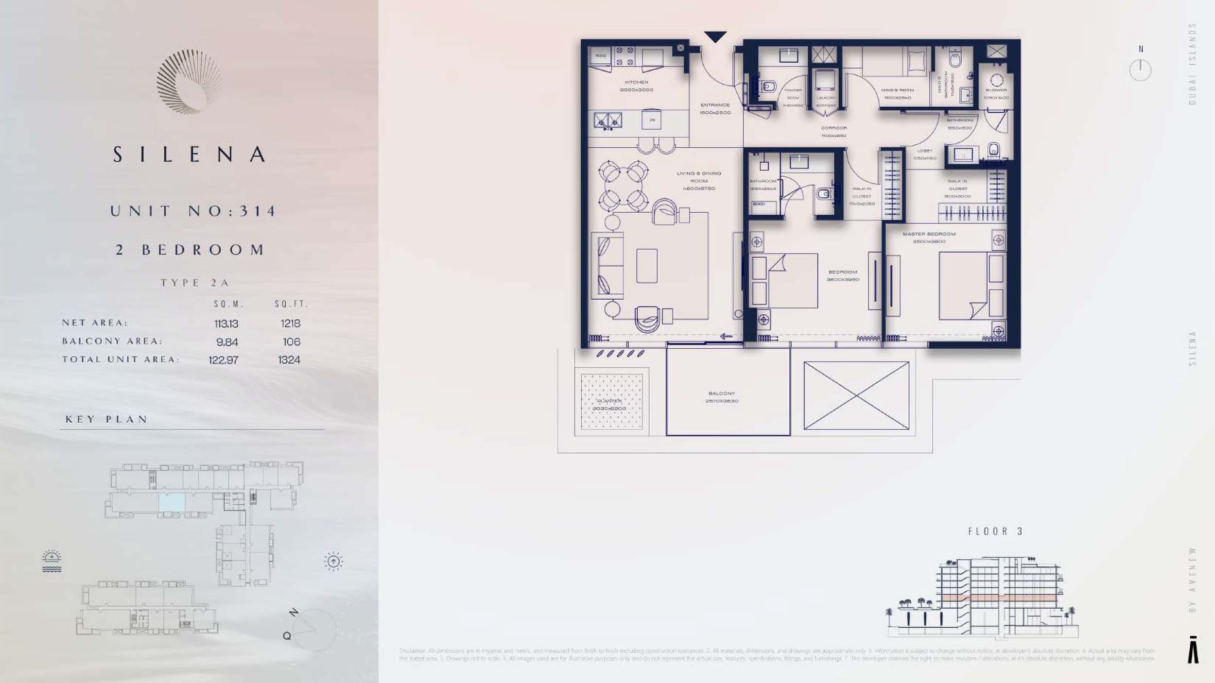 3rd Floor-(Type 2A)-(Unit-314)