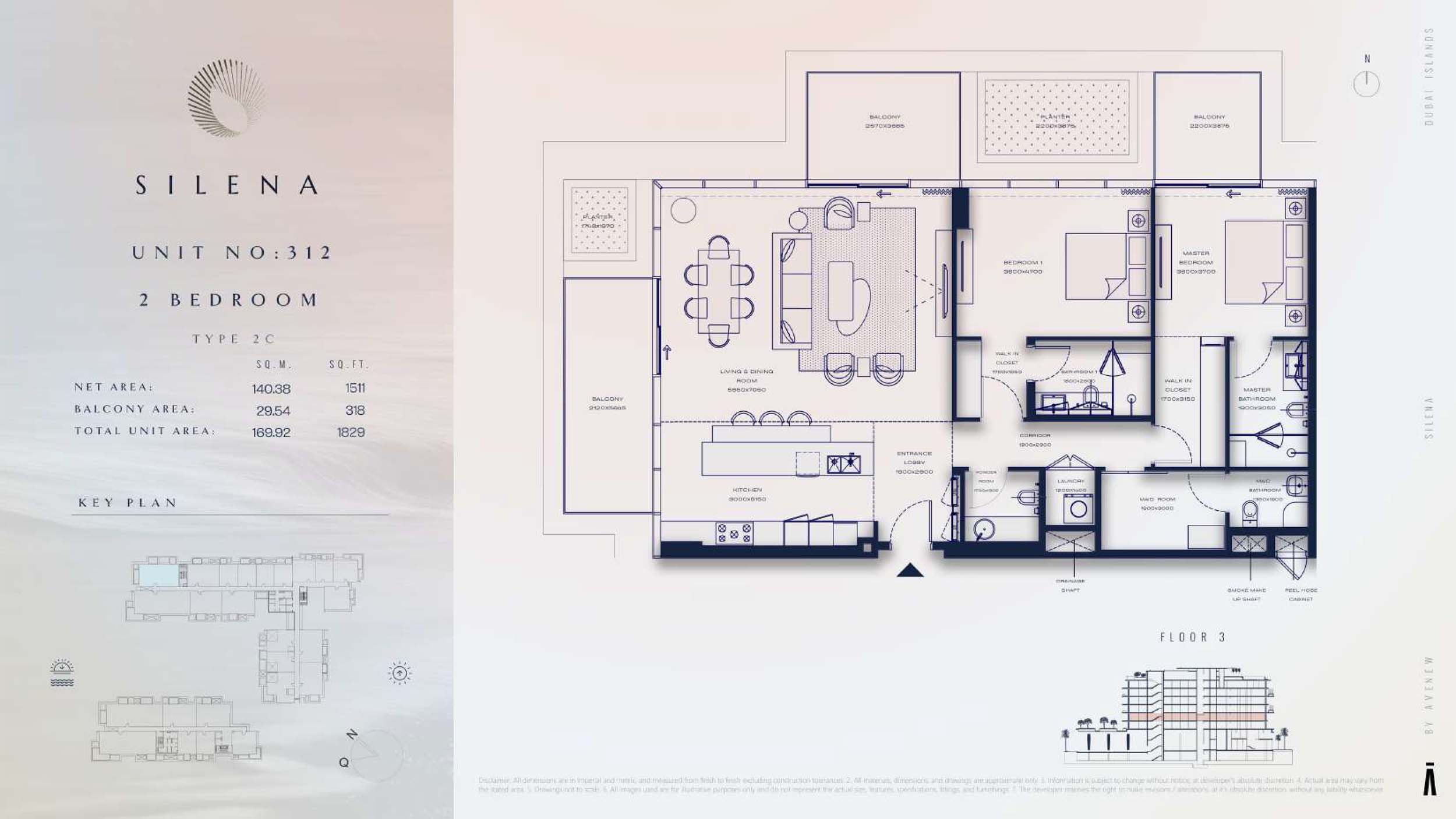 3rd Floor-(Type 2C)-(Unit-312)