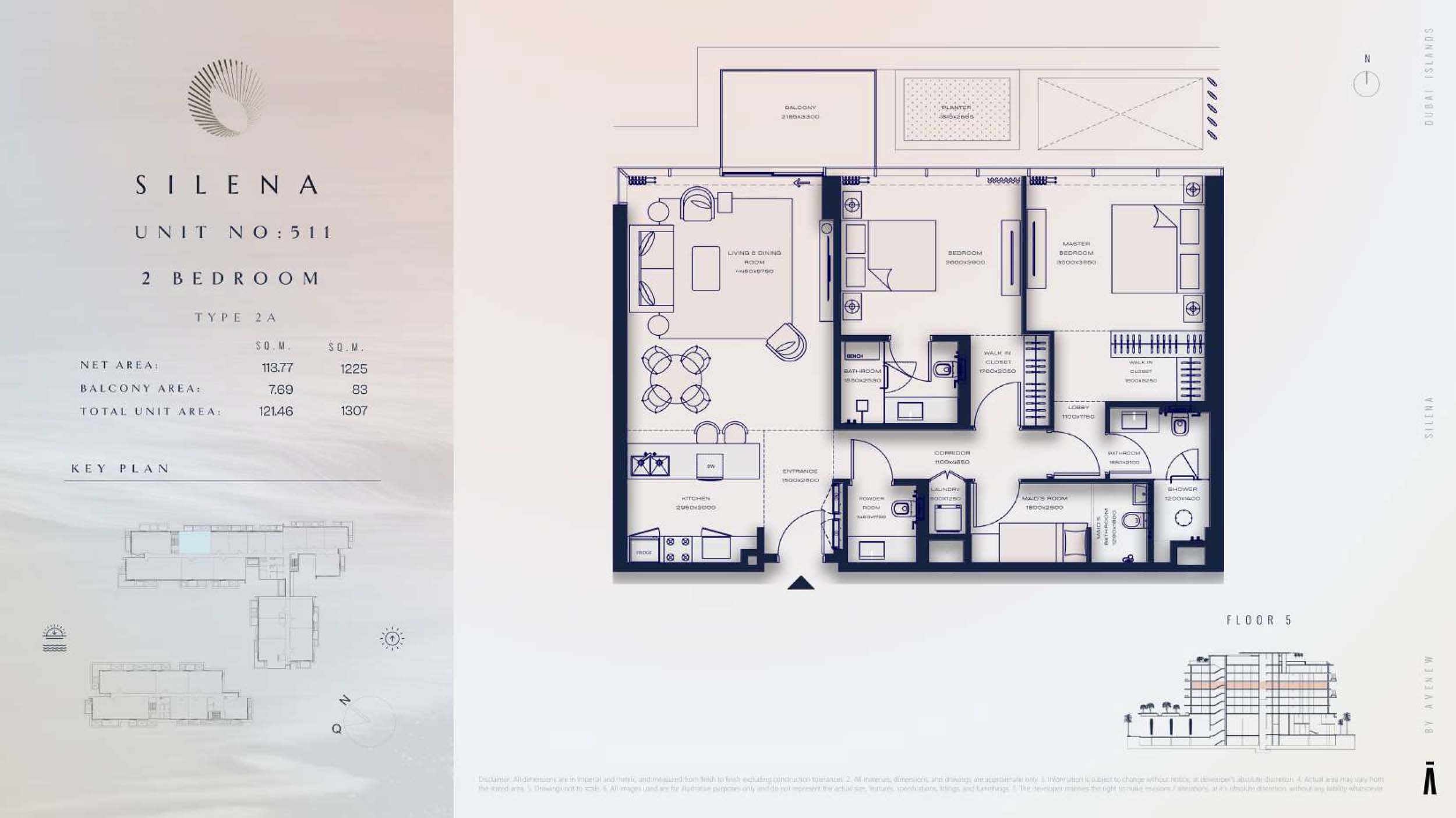 5th Floor-(Type 2A)-(Unit-511)