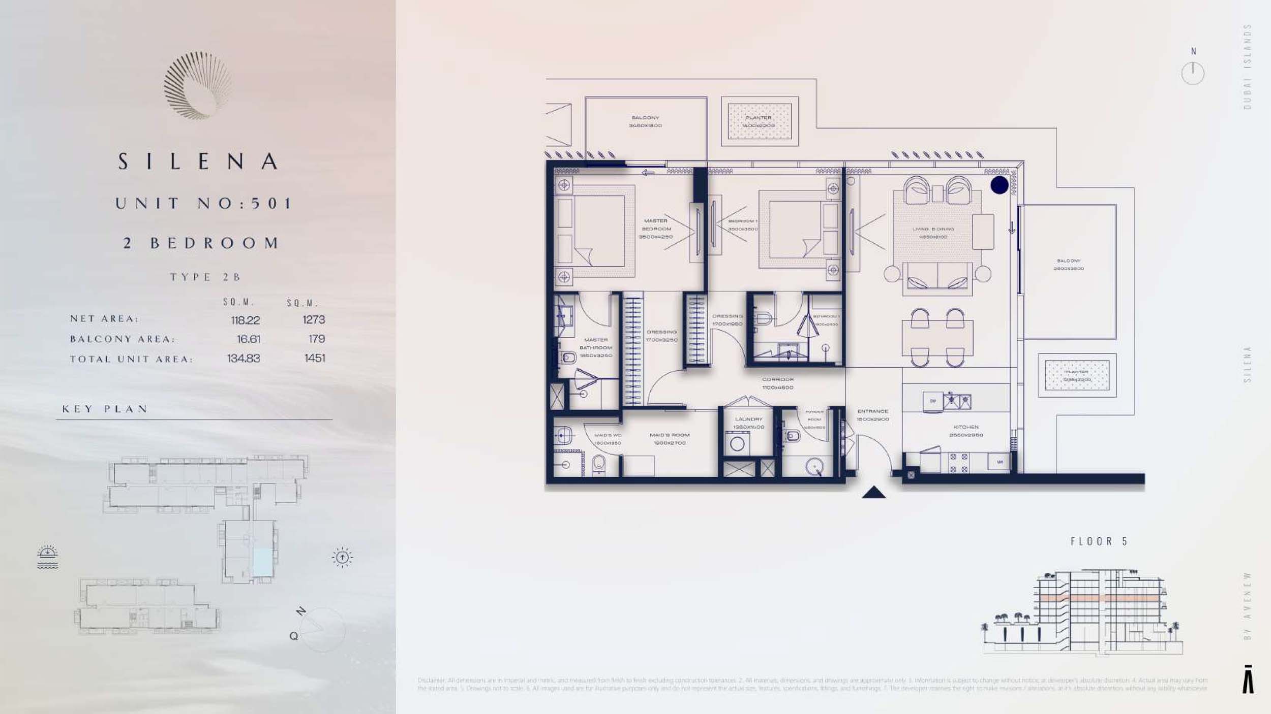 5th Floor-(Type 2B)-(Unit-501)