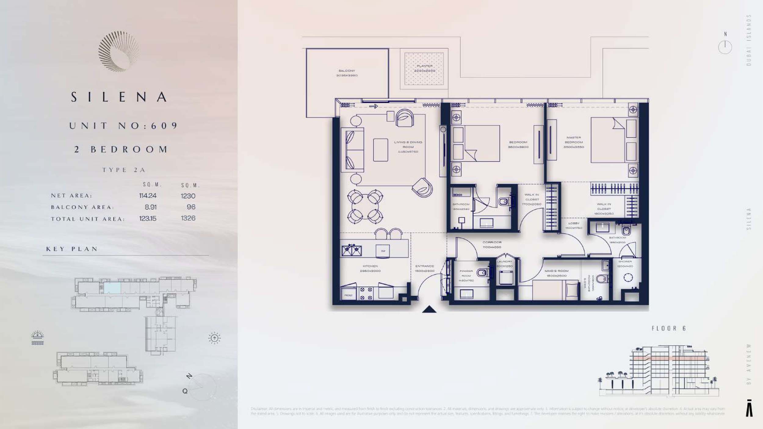 6th Floor-(Type 2A)-(Unit-609)