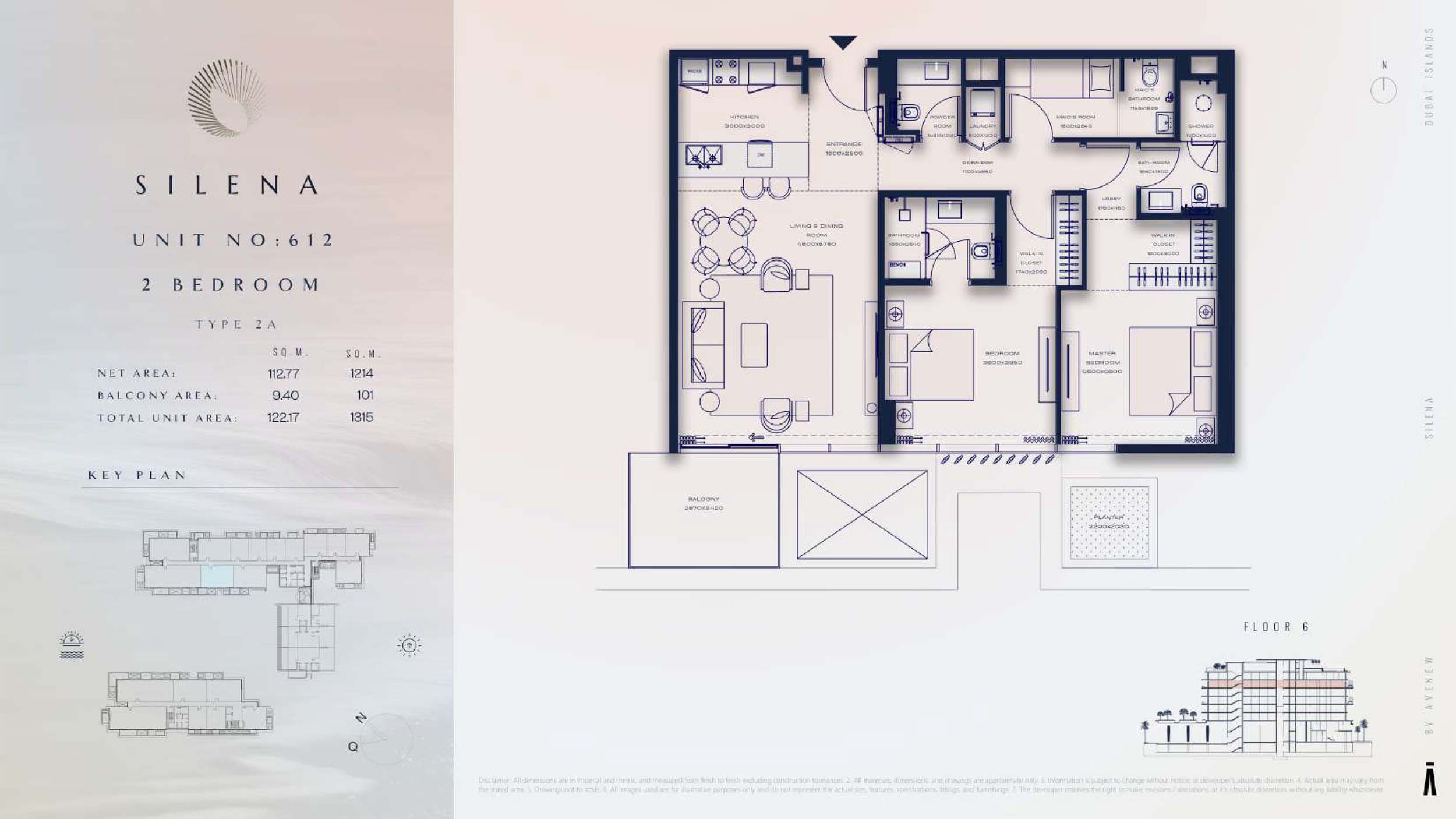 6th Floor-(Type 2A)-(Unit-612)
