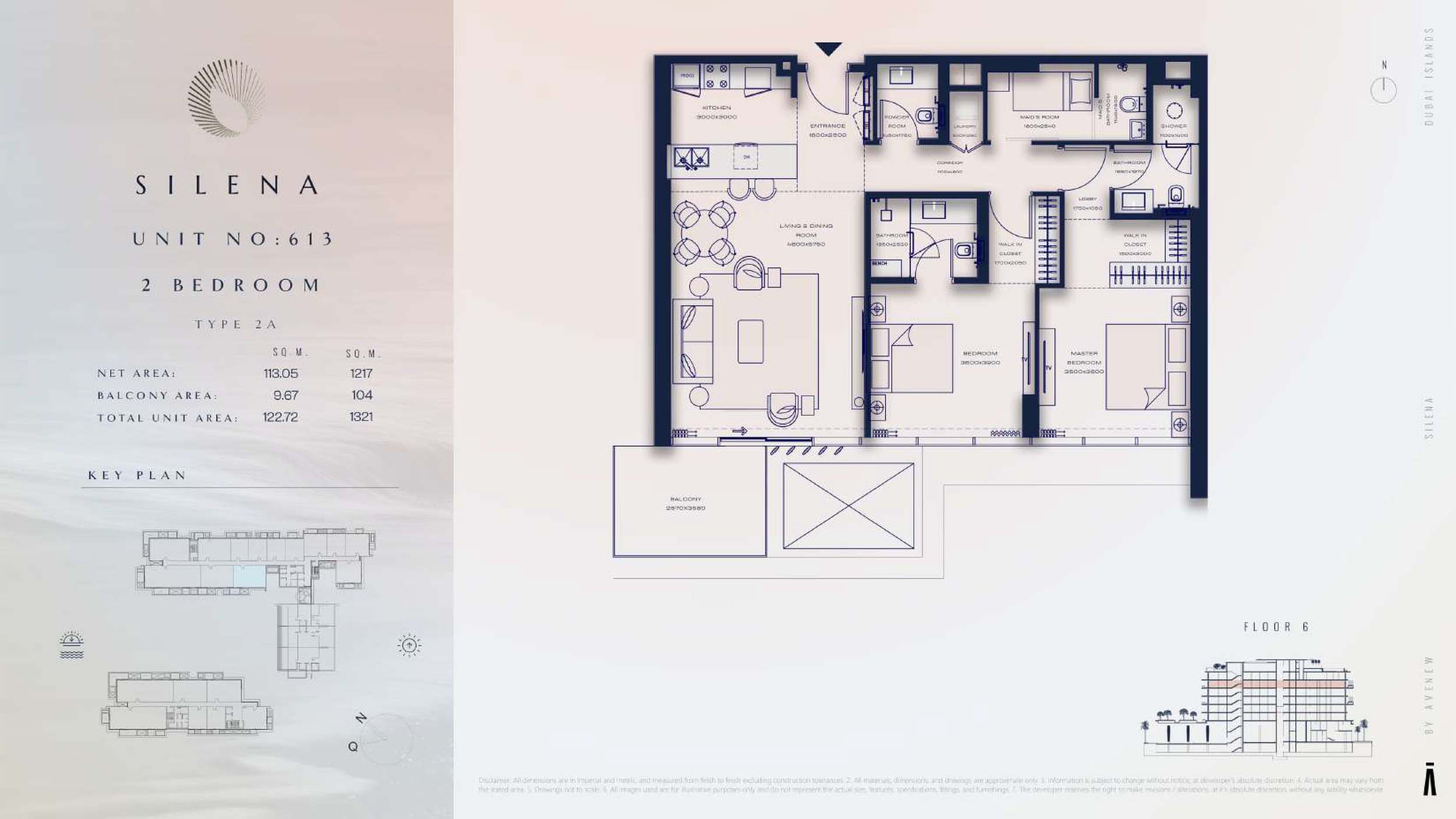 6th Floor-(Type 2A)-(Unit-613)