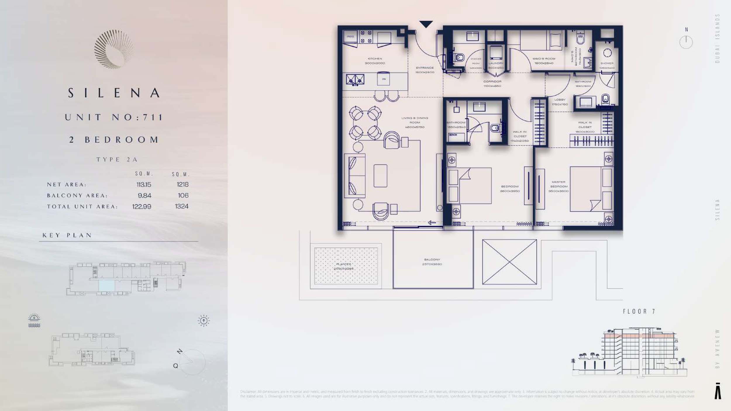 7th Floor-(Type 2A)-(Unit-711)