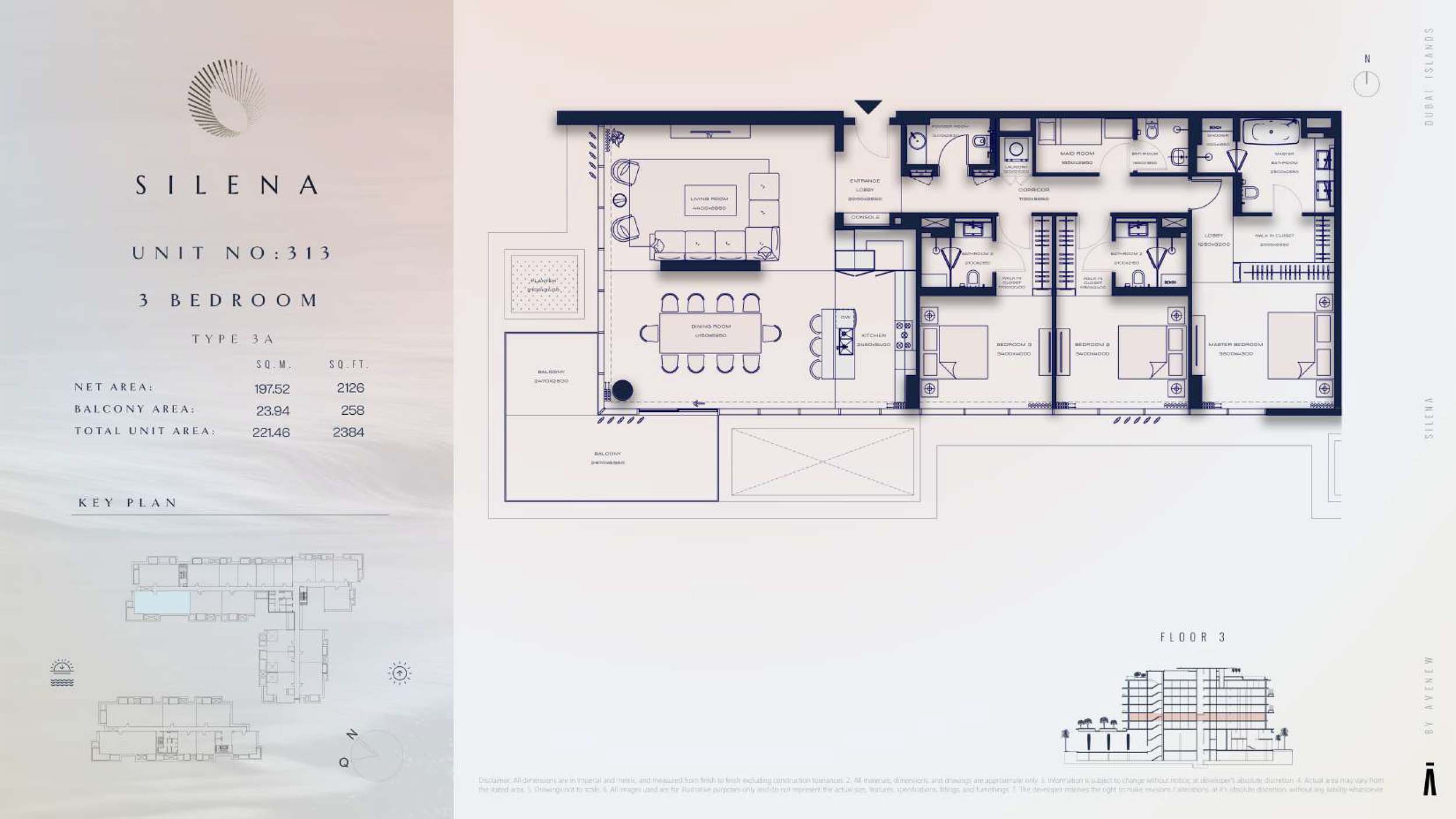 3rd Floor-(Type 3A)-(Unit-313)