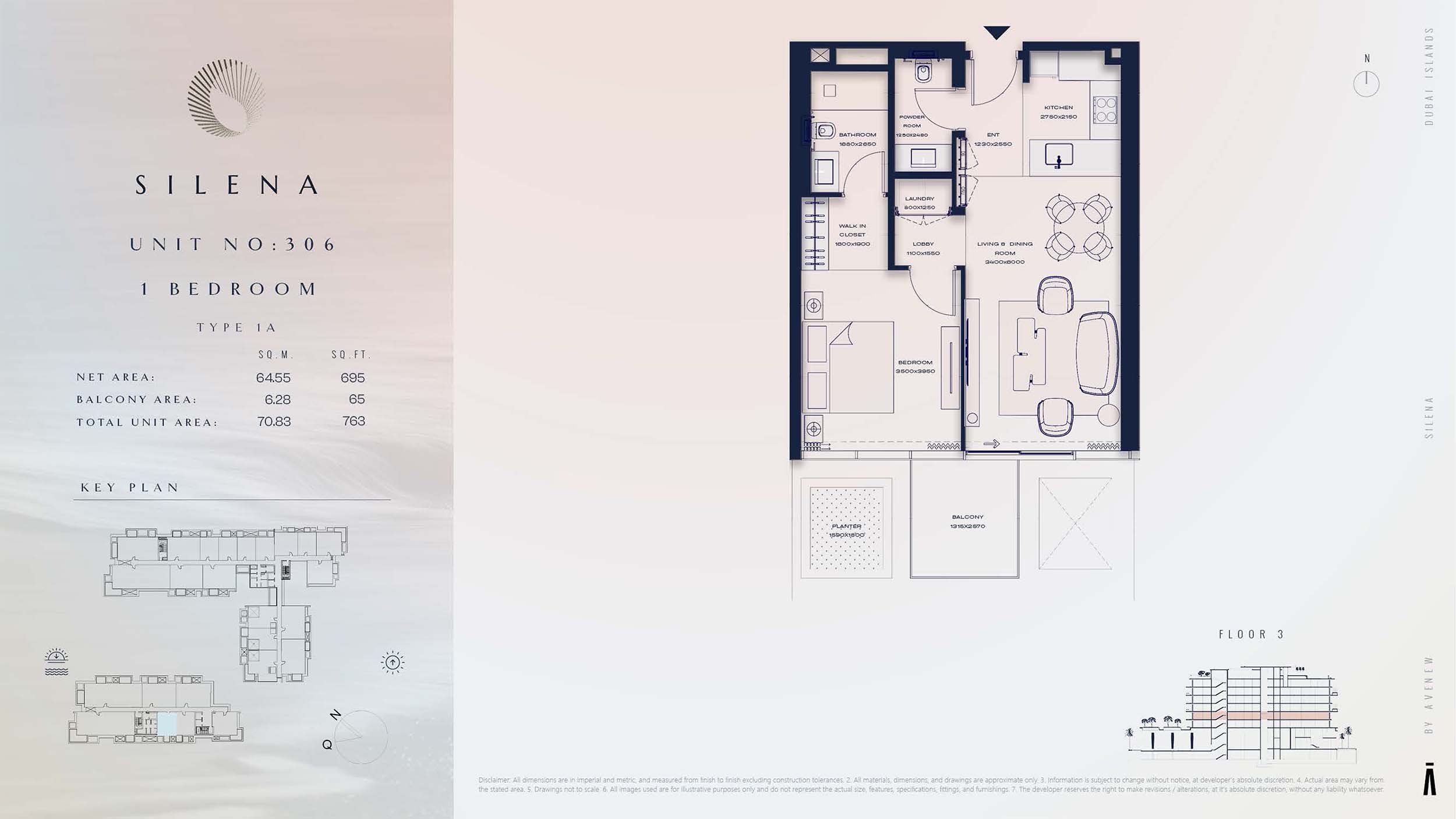 3rd Floor-(Type 1A)-(Unit 306)