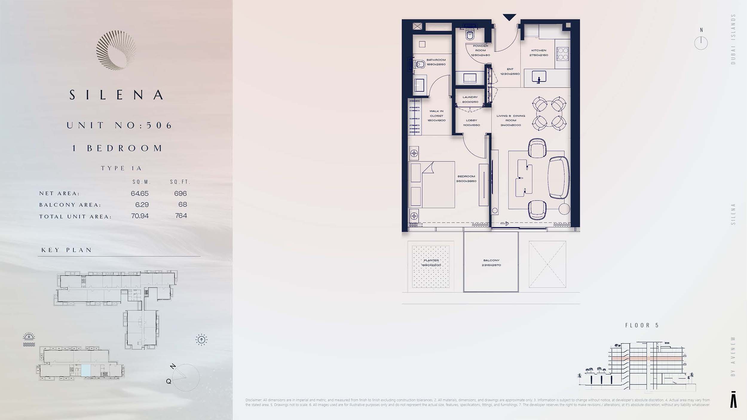 5th Floor-(Type 1A)-(Unit 506)