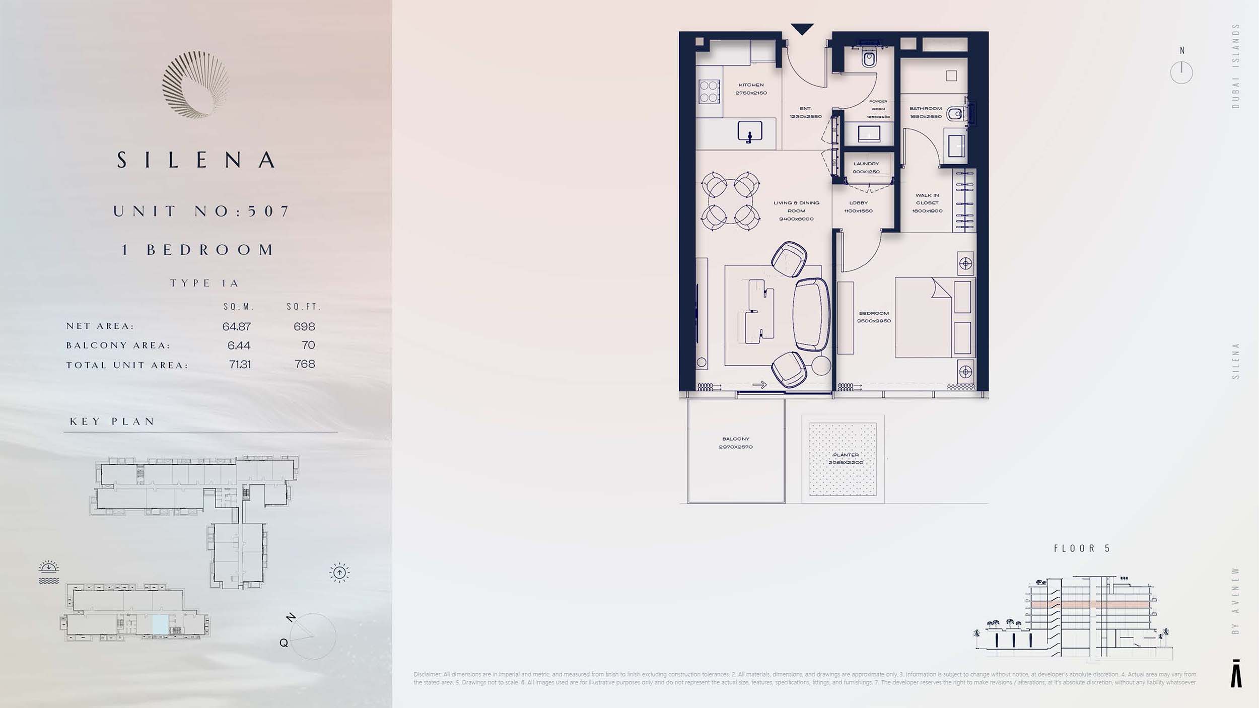 5th Floor-(Type 1A)-(Unit 507)