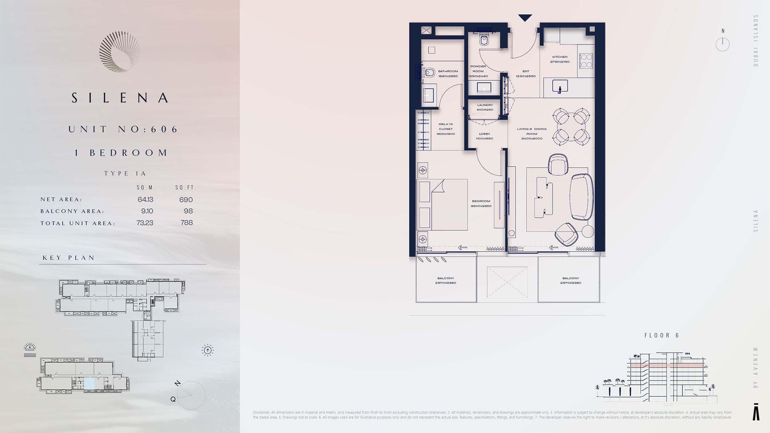 6th Floor(Type 1A)-(Unit 606)