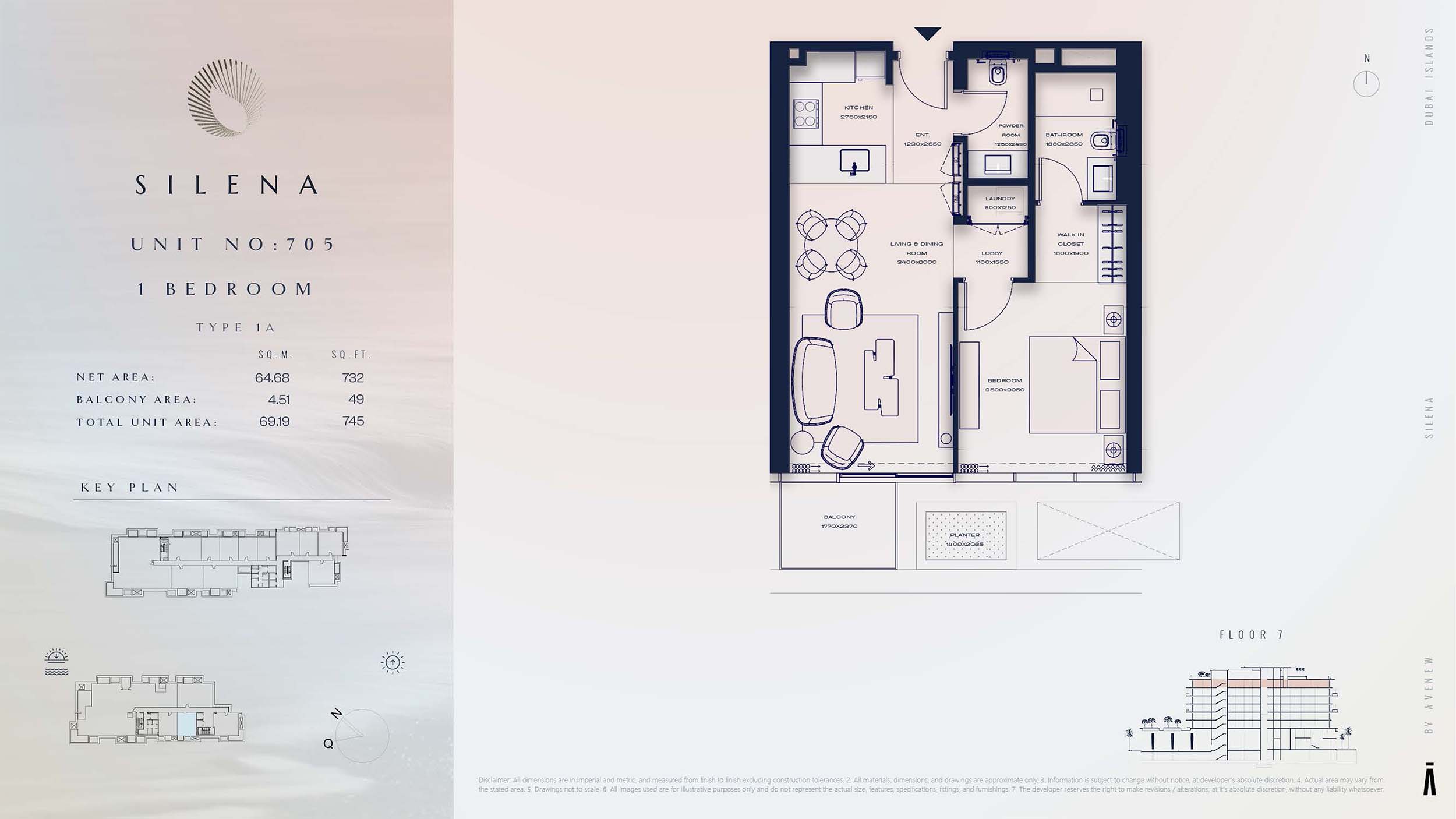 7th Floor-(Type 1A)-(Unit 705)
