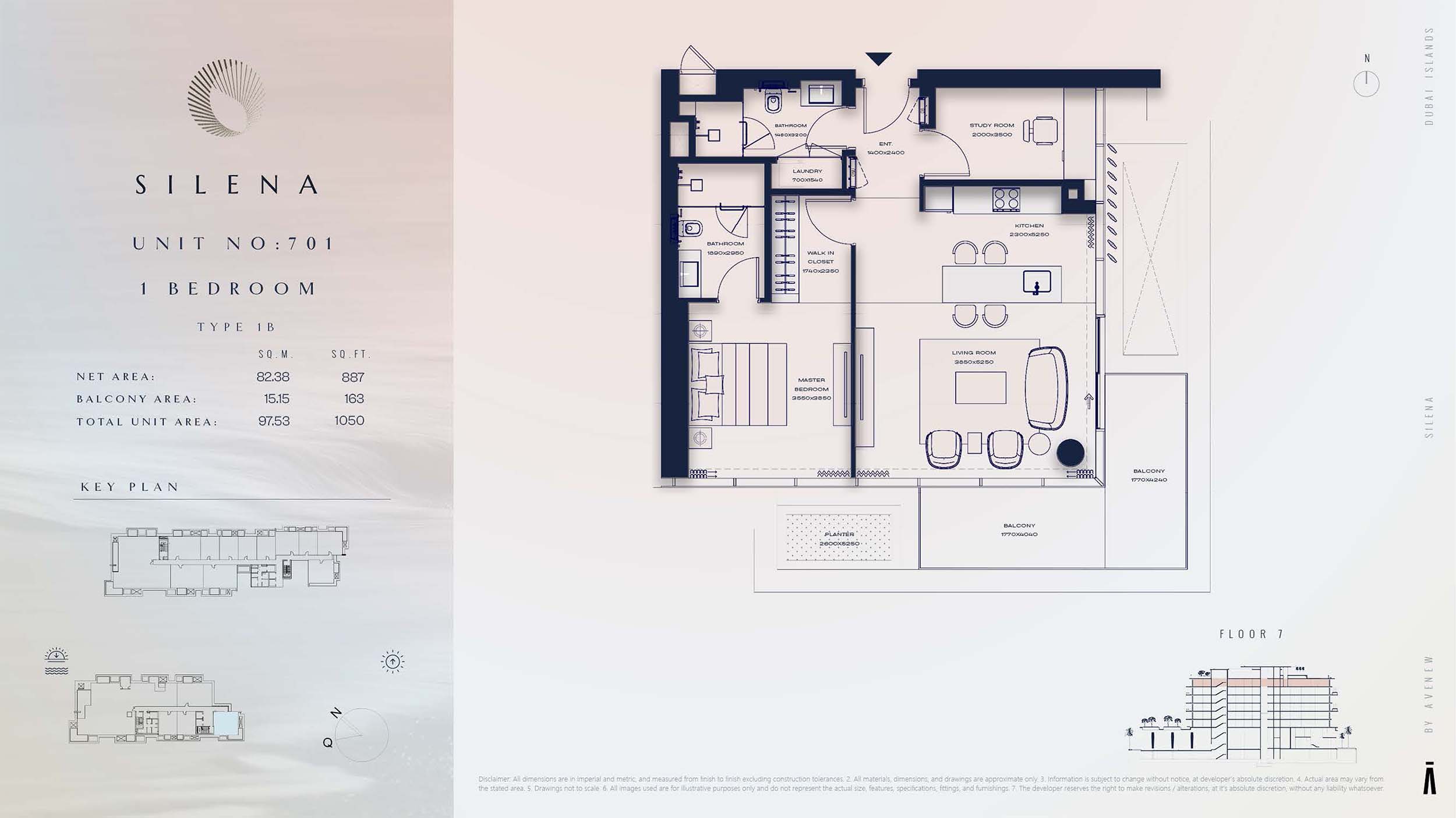 7th Floor-(Type 1B)-(Unit 701)