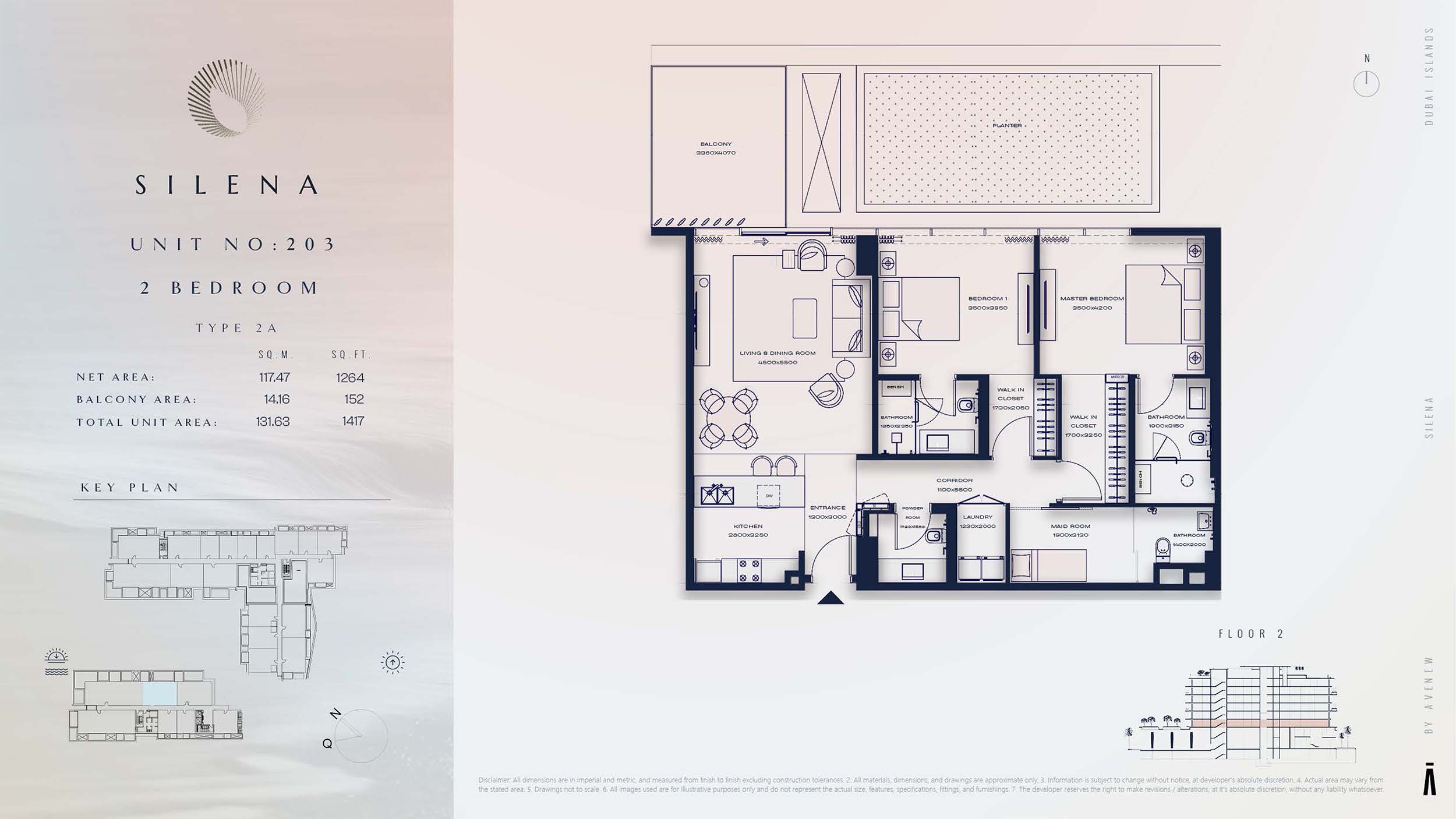 2nd Floor-(Type 2A)-(Unit 203)