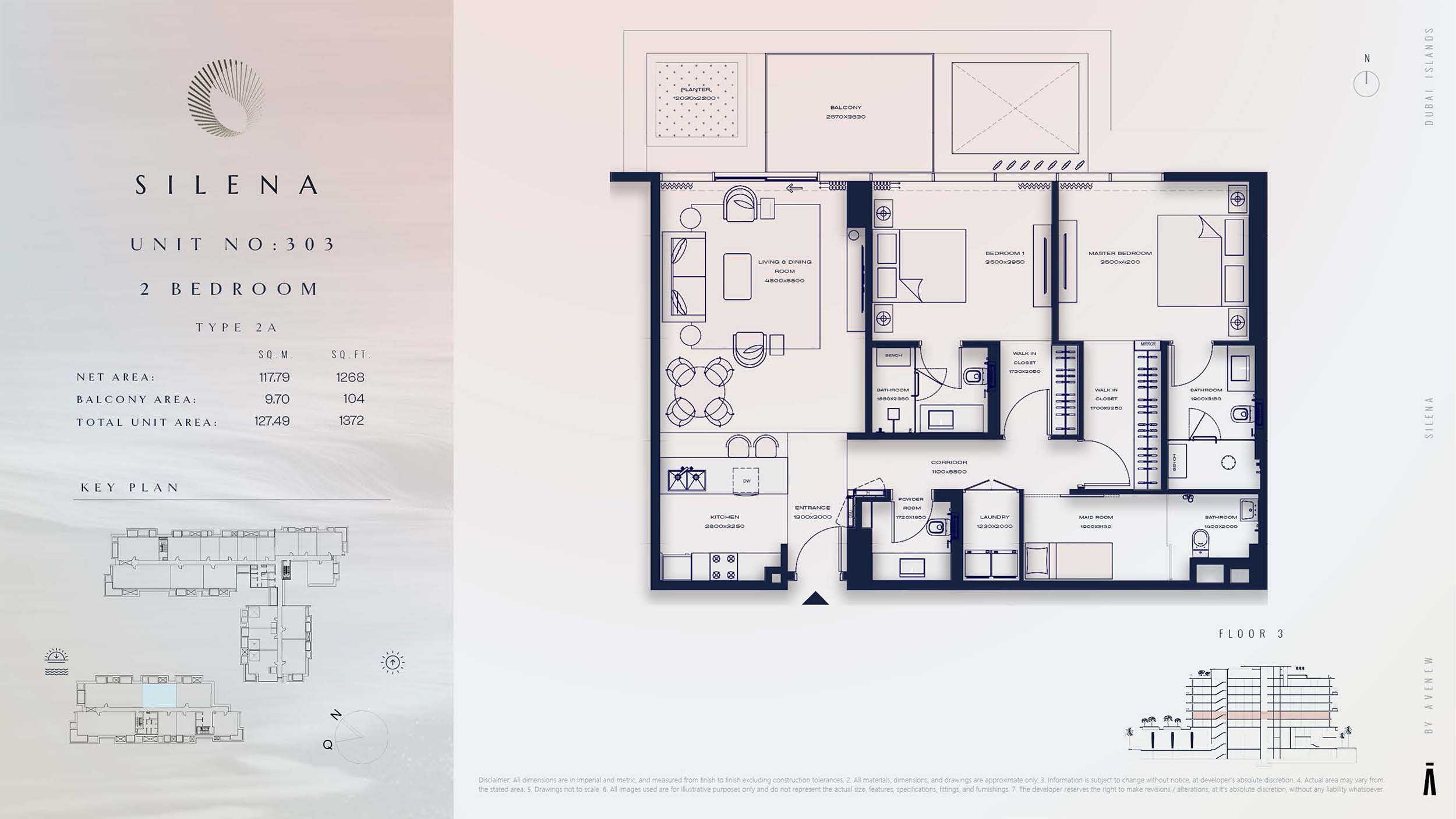 3rd Floor-(Type 2A)-(Unit 303)