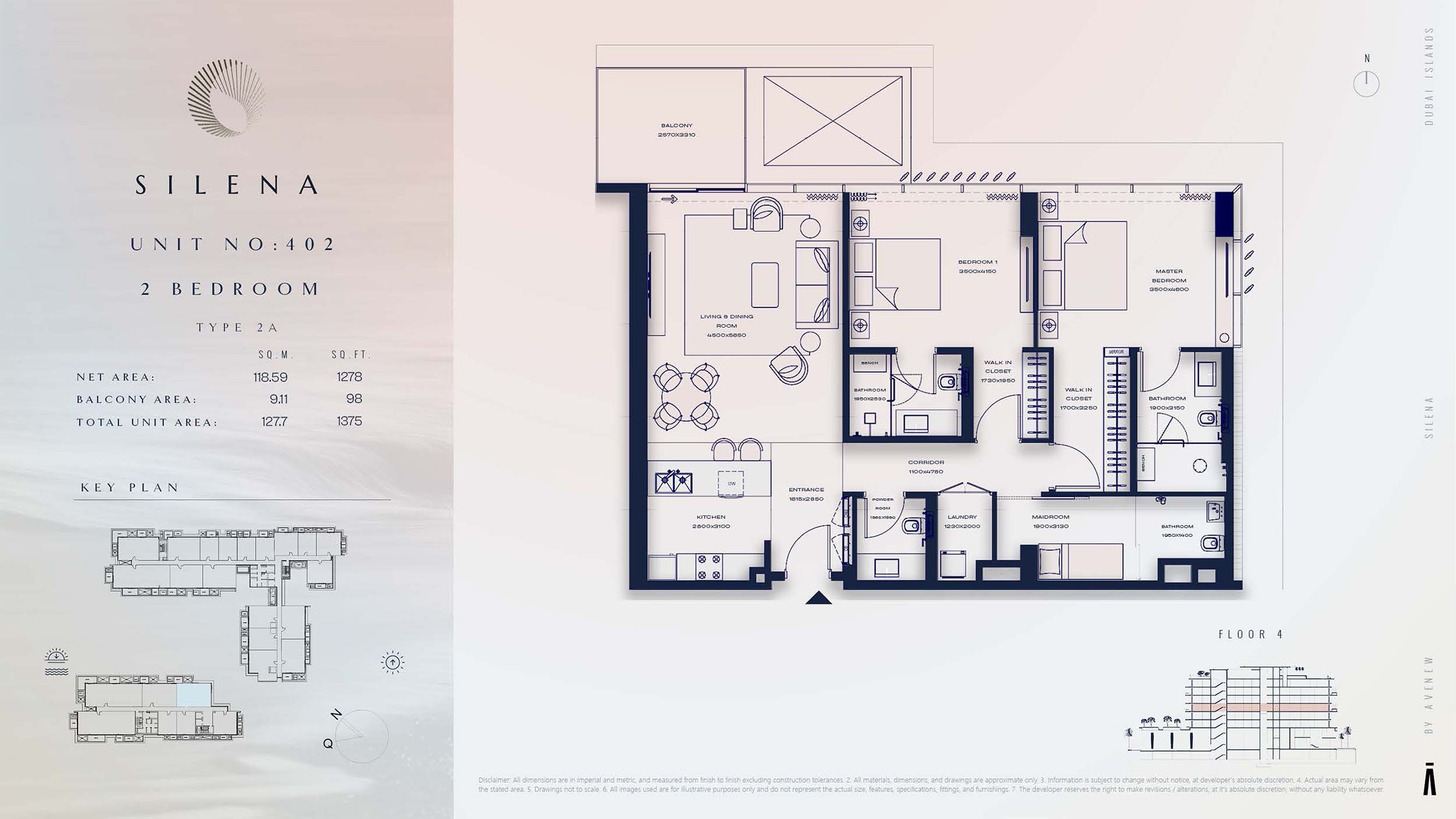 4th Floor-(Type 2A)-(Unit 402)